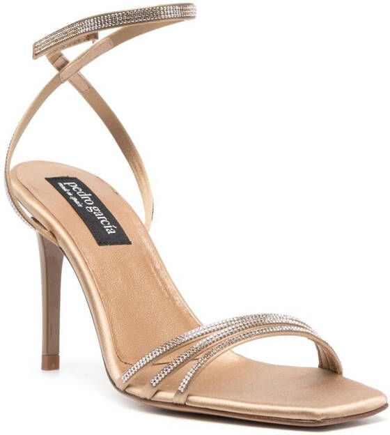 Pedro Garcia Flanna sandalen verfraaid met kristallen Beige