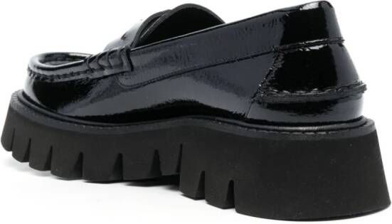 Pedro Garcia Leren loafers Zwart