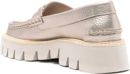 Pedro Garcia Sebas loafers met plateauzool Goud