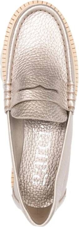 Pedro Garcia Sebas loafers met plateauzool Goud