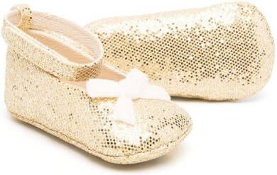 Pèpè Ballerina's met metallic-effect Goud