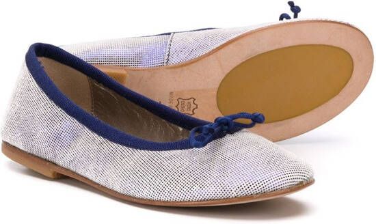 Pèpè Ballerina's met strik Blauw