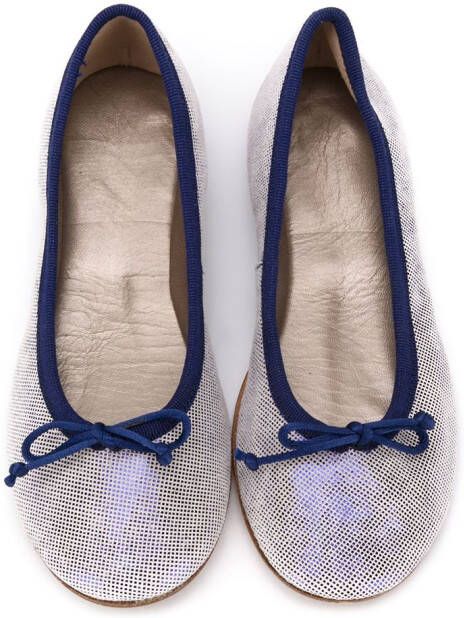 Pèpè Ballerina's met strik Blauw