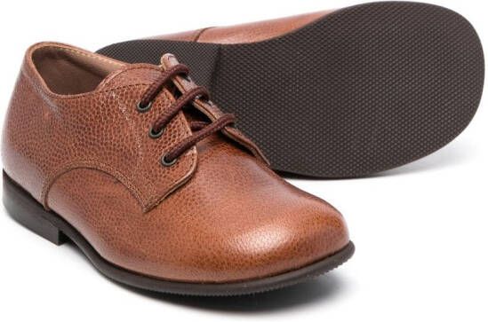 Pèpè Derby schoenen van bewerkt leer Bruin