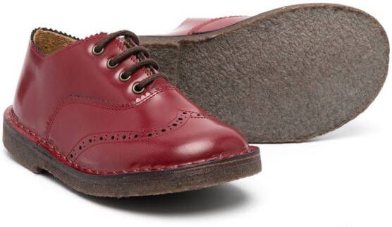 Pèpè Dusty brogues met veters Rood