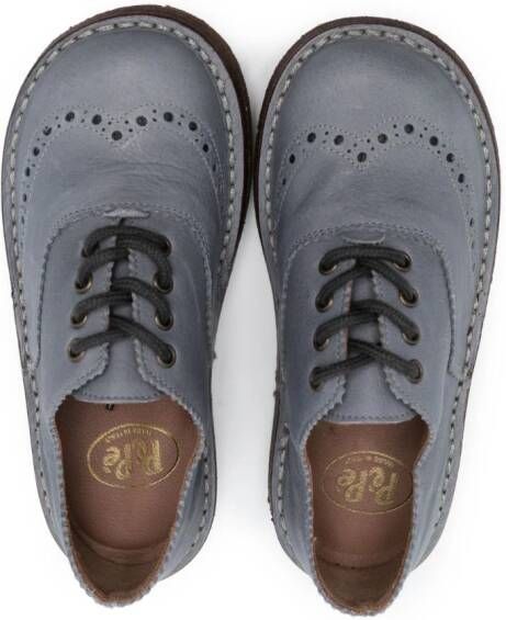 Pèpè Dusty leren brogues Blauw