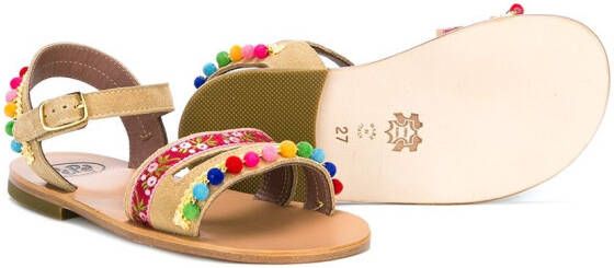 Pèpè embellished strap sandals Bruin