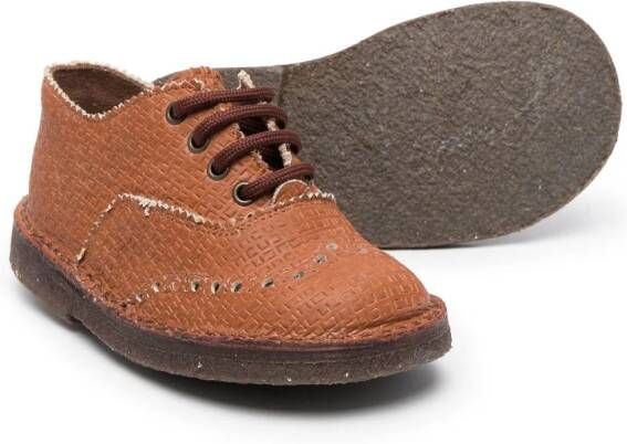 Pèpè Leren brogues Bruin