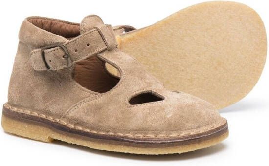 Pèpè Leren sandalen Beige