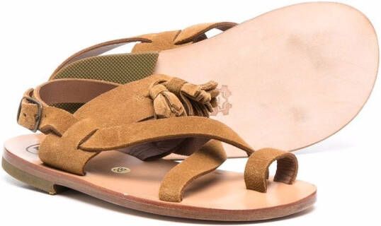 Pèpè Leren sandalen Beige