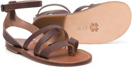 Pèpè Leren sandalen Bruin