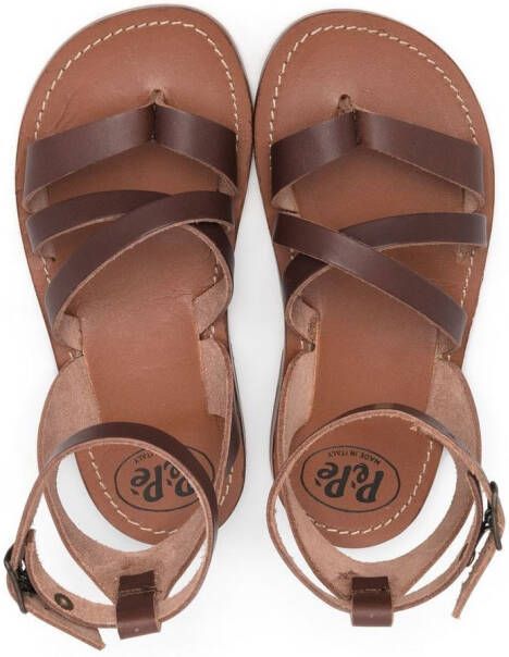 Pèpè Leren sandalen Bruin