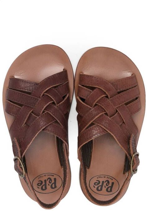 Pèpè Leren sandalen Bruin