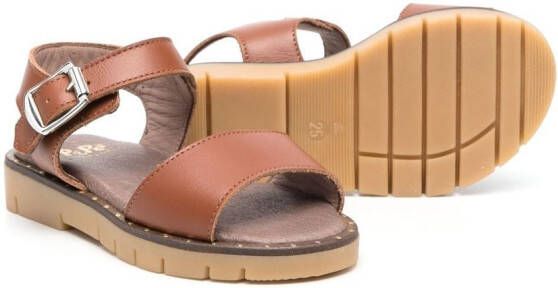 Pèpè Leren sandalen Bruin