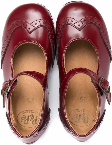 Pèpè Leren schoenen Rood