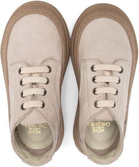 Pèpè Leren sneakers Beige