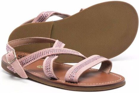 Pèpè Lilla leren sandalen Paars