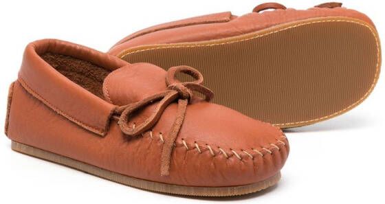 Pèpè Loafers met strikdetail Bruin