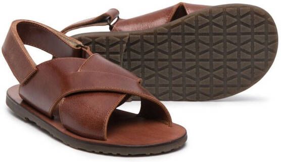 Pèpè Luca sandalen met gesp Bruin