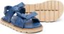 Pépé Kids Giulia leren sandalen Blauw - Thumbnail 2