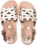 Pépé Kids Julie sandalen met bloe print Goud - Thumbnail 3