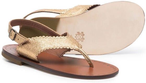 Pépé Kids Juliette sandalen met open neus Goud