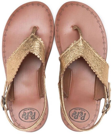 Pépé Kids Juliette sandalen met open neus Goud