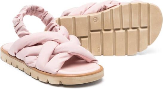 Pépé Kids Lisbeth sandalen met gekruiste bandjes Roze