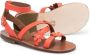 Pépé Kids Rouge sandalen met bloe applicatie Oranje - Thumbnail 2