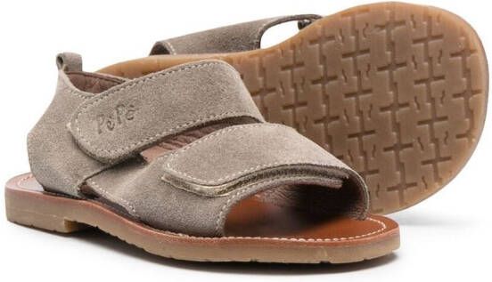 Pèpè Sandalen met klittenband Beige