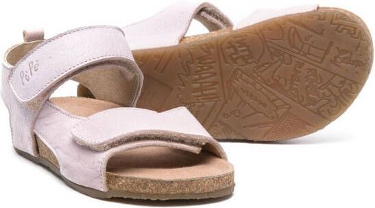 Pèpè Sandalen met klittenband Paars