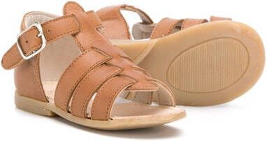 Pèpè Sandalen met leren bandje Bruin