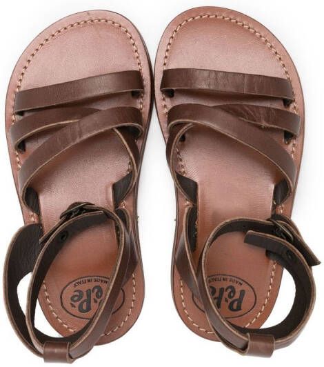 Pèpè Sandalen met meerdere bandjes Bruin