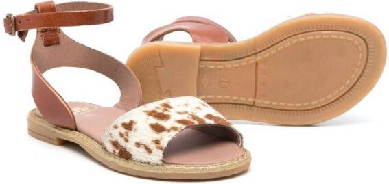 Pèpè Sandalen met open neus Beige