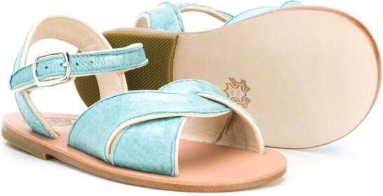 Pèpè Sandalen met open neus Blauw