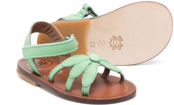 Pèpè Sandalen met open neus Groen