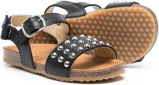 Pèpè Sandalen met studs Zwart