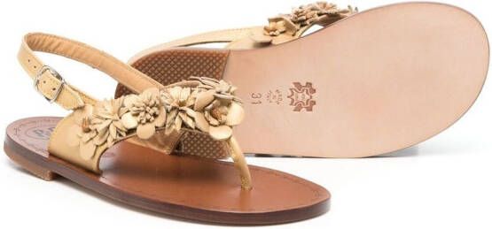 Pèpè Slingback sandalen Goud