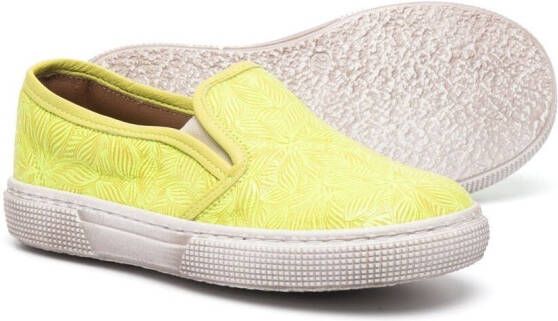 Pèpè Sneakers met palmboomprint Geel