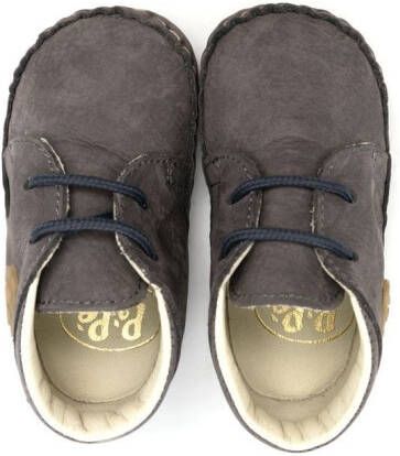 Pèpè Veterschoenen met logopatch Blauw