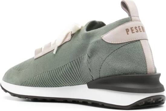 Peserico almond knitted sneakers Groen