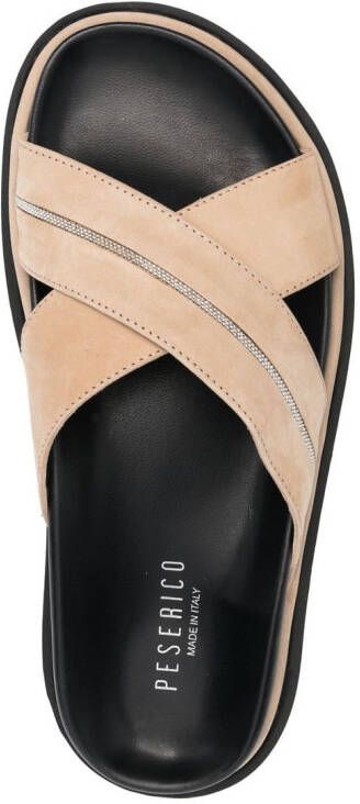 Peserico Verfraaide slippers Beige