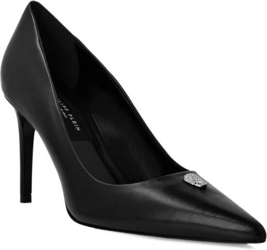 Philipp Plein Pumps met doodskop applicatie Zwart