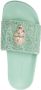Philipp Plein Badslippers met doodskop Groen - Thumbnail 4