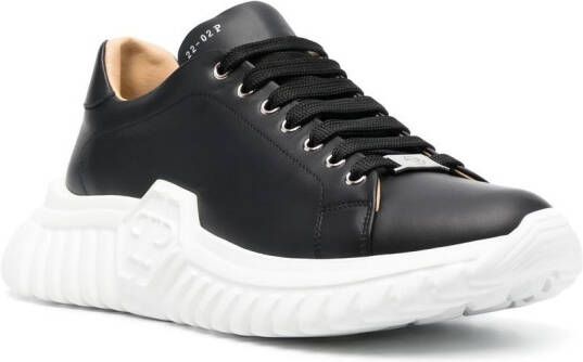 Philipp Plein Basic low-top sneakers Zwart