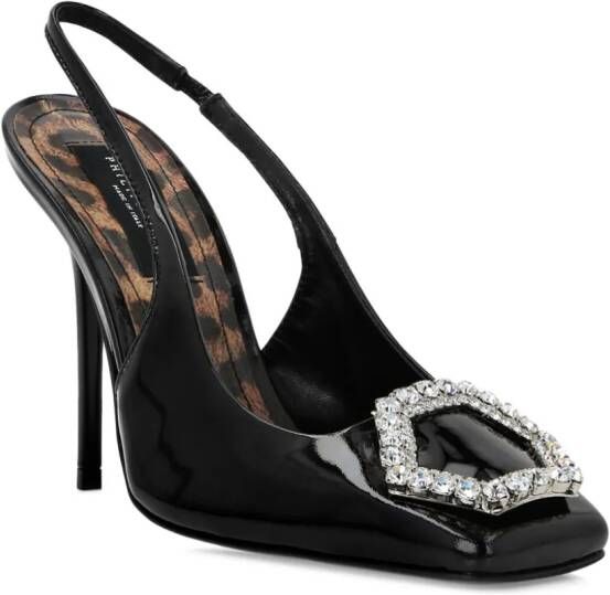 Philipp Plein Pumps met gesp Zwart