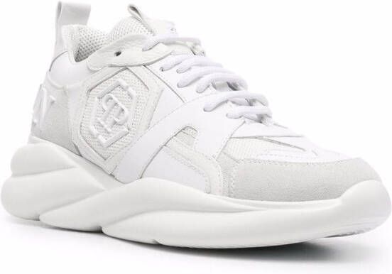 Philipp Plein Chunky hardloop sneakers Wit