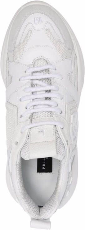 Philipp Plein Chunky hardloop sneakers Wit