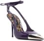 Philipp Plein Crystal Skull leren pumps Paars - Thumbnail 2