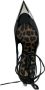 Philipp Plein Crystal Skull leren pumps Zwart - Thumbnail 4